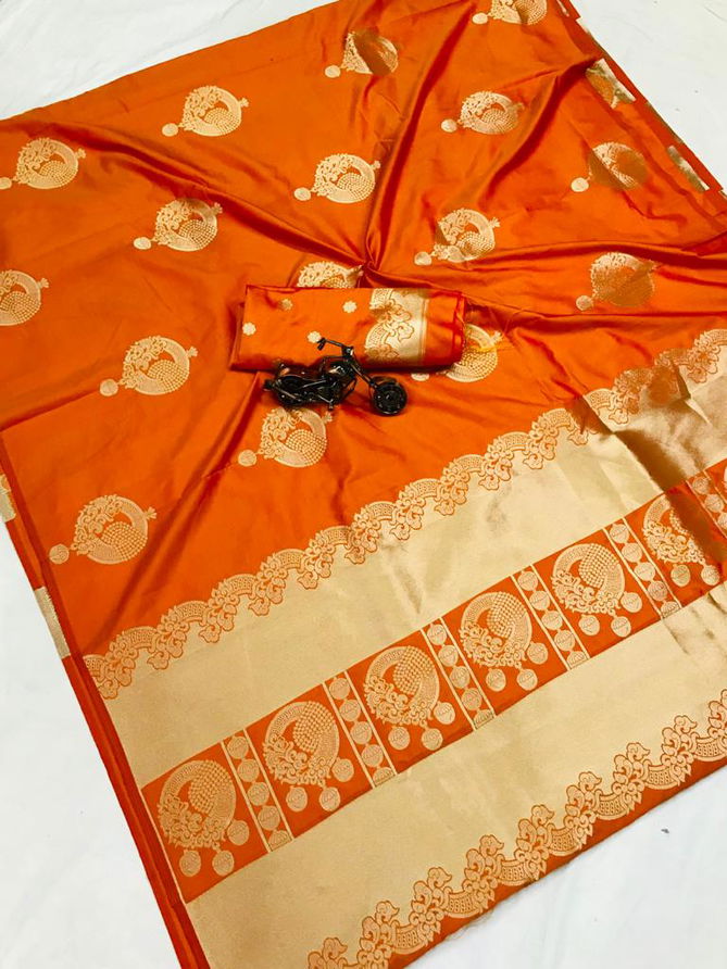 A Jhumka By Ritilka Soft Lichi Silk Cloth Saree Catalog